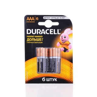 Бат.  LR3  Duracell  6шт