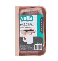 Держатель д/туалет. бумаги Vetta с полочкой 478-095