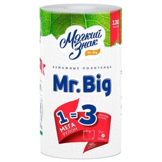 Полотнце бум. 1шт Мягкий знакDelux Mr Big 130л 2сл.