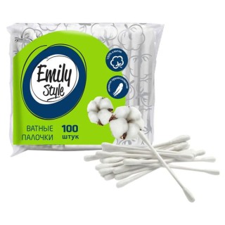 Ватные палочки 100шт пакет Emily Style
