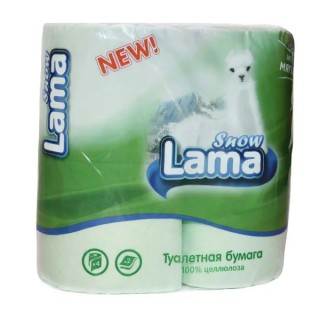 Бумага туал. LAMA 2-х сл 4шт яблоко