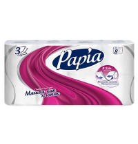 Бумага туал. PAPIA 3сл 8шт 