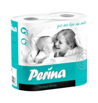 Бумага туал. PERINA 3сл 4шт Белая