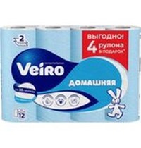 Бумага туал. Вейро 2-х сл Домашняя  12шт Белая 