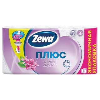 Бумага туал. Зева 2-х сл  8шт Сирень