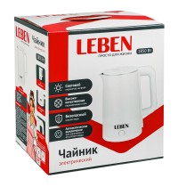 Чайник LEBEN  (1,8л) белый 291-040