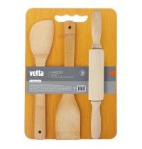 Доска разделочная Бамбук VETTA 23,3*33,3см и кух. аксессуары 883-111