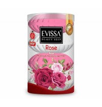 EVISSA мыло 4*110 Роза (банка) /16