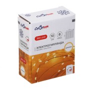 Эл. гирлянда 384-123 300 Led Нитка росы 2*3м занавес USB пульт
