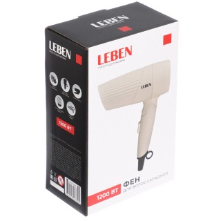 Фен LEBEN 1200Вт 259-222