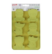 Форма д/выпечки силикон 6 ячеек Vetta  Зверята 856-200