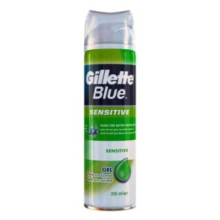 Гель Жиллет д/бр Blue Sensetive 200мл 8403