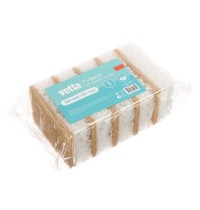 Губка  д/пос Vetta 441-273 коралл белый 5шт 