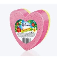 Губка д/тела массажн 992277 Сердечко INSULA