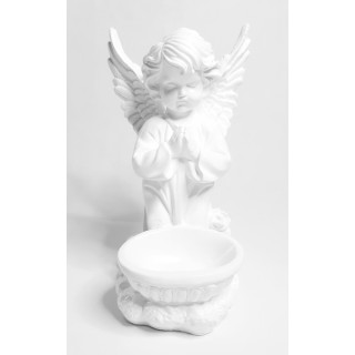 Изделие из гипса Ангел с чашей на коленях 344