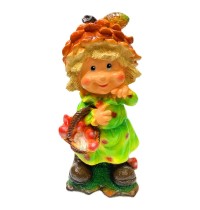 Изделие из гипса Девочка Гном Шишка 419