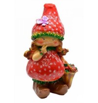 Изделие из гипса Гном Клубничка 132