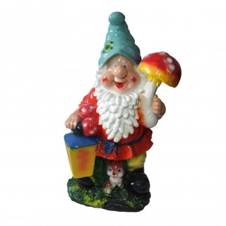 Изделие из гипса Гном с грибом бол 211