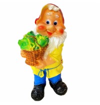 Изделие из гипса Гном с капустой 466