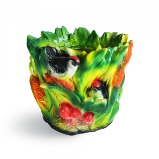 Кашпо Камыш с птицами 154