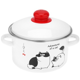 Кастрюля эм.2л С-1610.1/4 Коты
