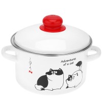 Кастрюля эм.3л 01-Б1612/4 Коты