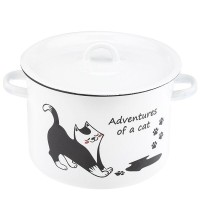 Кастрюля эм.4,5л 01-1615/4 Коты