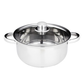 Кастрюля нерж Джерси 3,7 ст.кр. 822-073