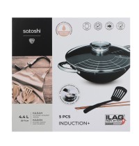 Казан 4,4л Satoshi чугун 30см 808-031