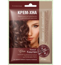 Хна-крем Фитокосметик Темный каштан 50мл