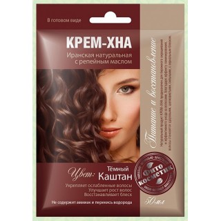 Хна-крем Фитокосметик Темный каштан 50мл