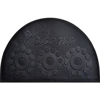 Коврик придверный резиновый PinMat 45х75см полукруг