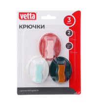 Крючки 3шт Vetta  самокл. 440-013