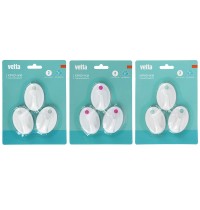 Крючки 3шт мет.+пл.самокл. 440-131