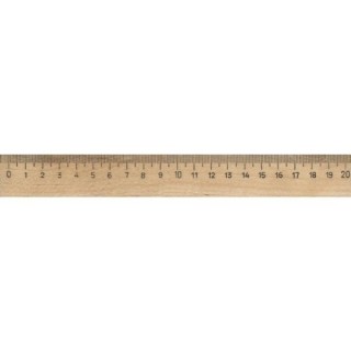 Линейка дерев. 20см 