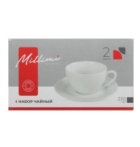 Набор чайн 1/2 MILLIMI Белый рельеф 802-541