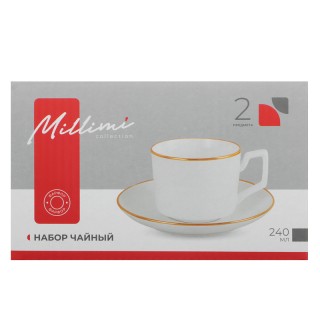 Набор чайн 1/2 MILLIMI Белый с золотом 802-526