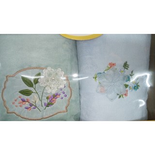 Набор полотенец 2шт Букеты