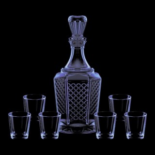 Набор с графином 7пр Ночное небо