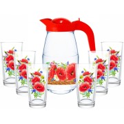 Набор с кувшином 7пр Маковое поле