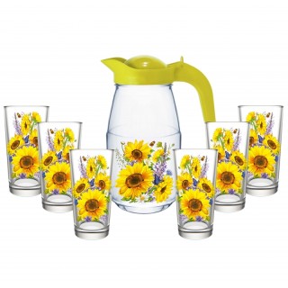 Набор с кувшином 7пр Подсолнух