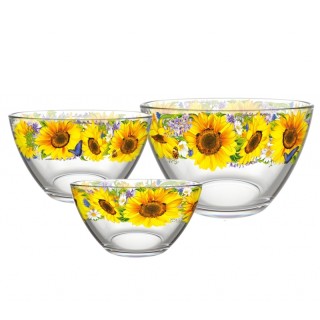 Набор салатников 1/3 Подсолнухи