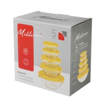 Набор салатников 5пр.с кр. стекло MILLIMI 878-607