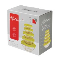 Набор салатников 5пр.с кр. стекло MILLIMI 878-608