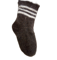 Носки муж. Шерсть Вязанные Темные Полоса/5  