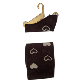 Носки жен 1325 Шерсть ламы Сердце /10