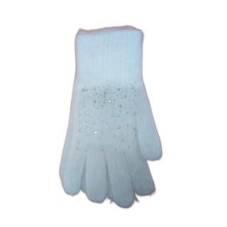 Перчатки женск. Ангора Стразы  Звезда