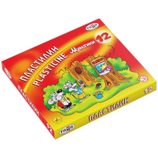 Пластилин Мультики 12цв. 240гр