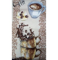 Полотенце маленькое Микрофибра Кофе 25*50
