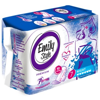 Прокладки ПРЕМИУМ НАЙТ 7шт Emily Style